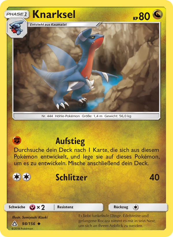 Knarksel 98 — Ultra-Prisma (German Pokémon TCG card)