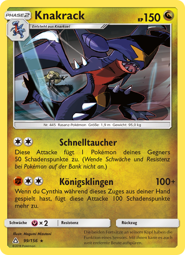 Knakrack 99 — Ultra-Prisma (German Pokémon TCG card)