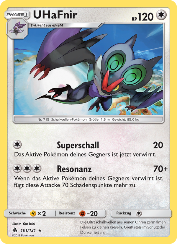 UHaFnir 101 — Grauen Der Lichtfinsternis (German Pokémon TCG card)