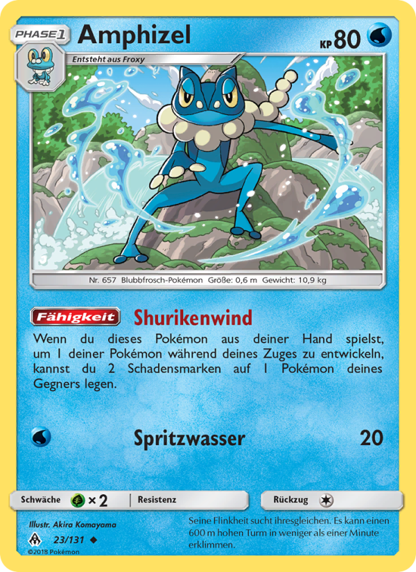 Amphizel 23 — Grauen Der Lichtfinsternis (German Pokémon TCG card)