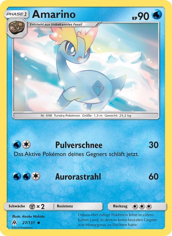 Amarino 27 — Grauen Der Lichtfinsternis (German Pokémon TCG card)
