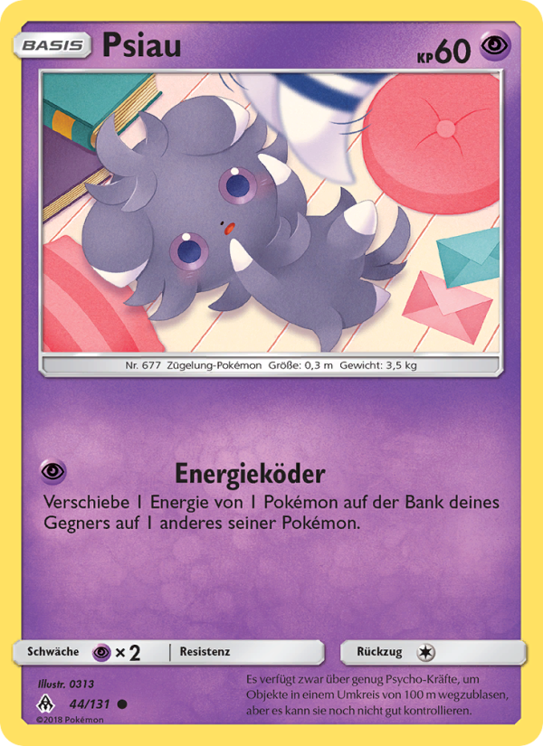 Psiau 44 — Grauen Der Lichtfinsternis (German Pokémon TCG card)