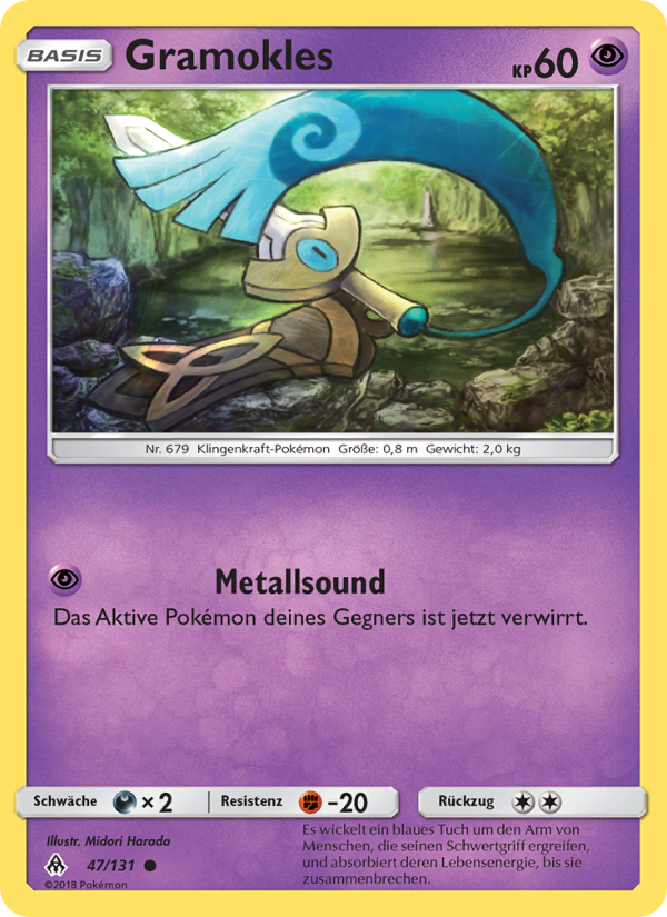 Gramokles 47 — Grauen Der Lichtfinsternis (German Pokémon TCG card)