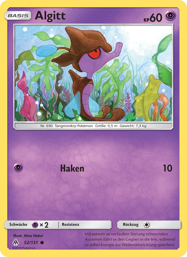 Algitt 52 — Grauen Der Lichtfinsternis (German Pokémon TCG card)