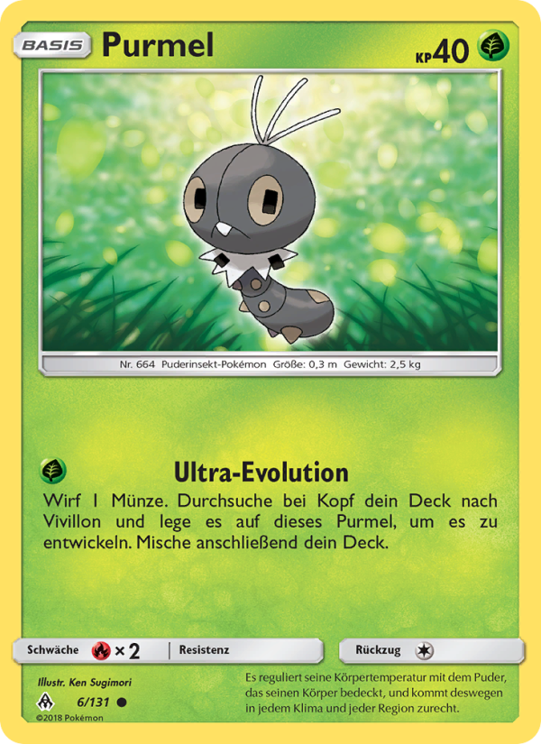 Purmel 6 — Grauen Der Lichtfinsternis (German Pokémon TCG card)