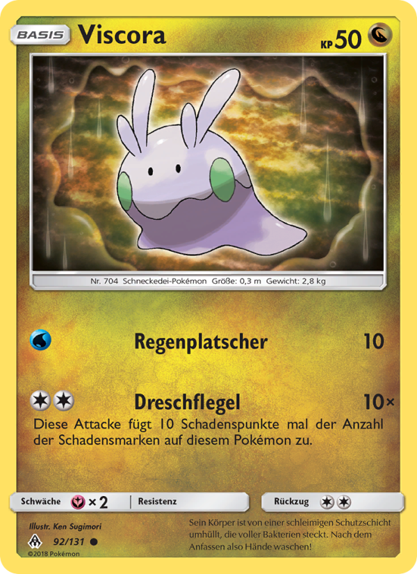 Viscora 92 — Grauen Der Lichtfinsternis (German Pokémon TCG card)