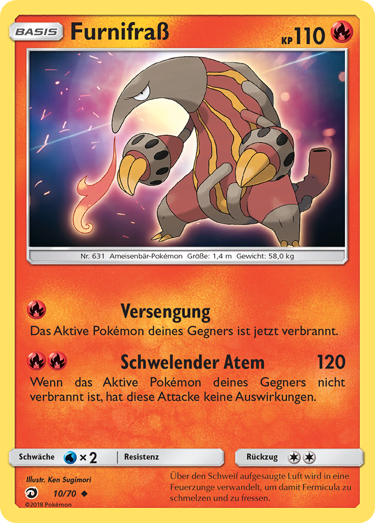 Furnifraß 10 — Majestät Der Drachen (German Pokémon TCG card)