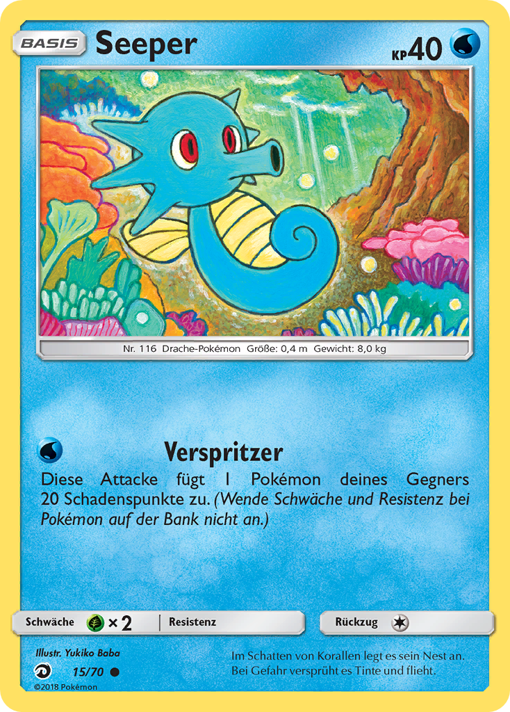 Seeper 15 — Majestät Der Drachen (German Pokémon TCG card)