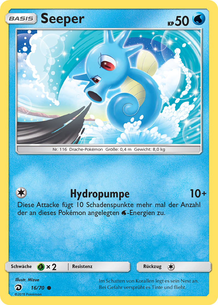 Seeper 16 — Majestät Der Drachen (German Pokémon TCG card)