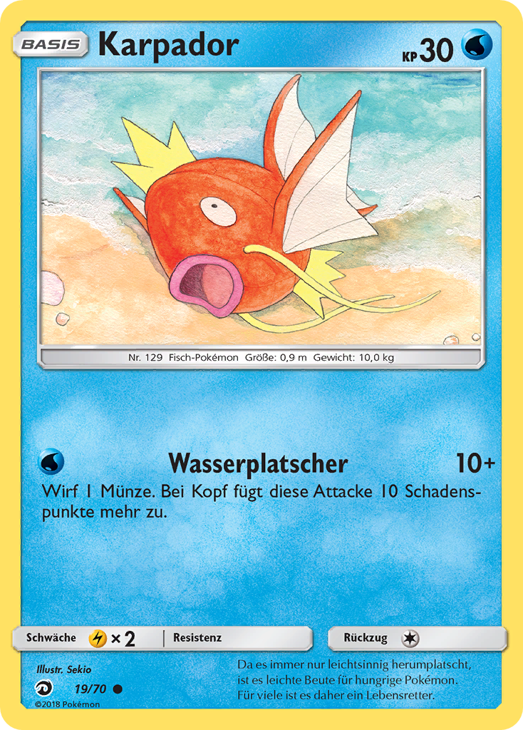 Karpador 19 — Majestät Der Drachen (German Pokémon TCG card)