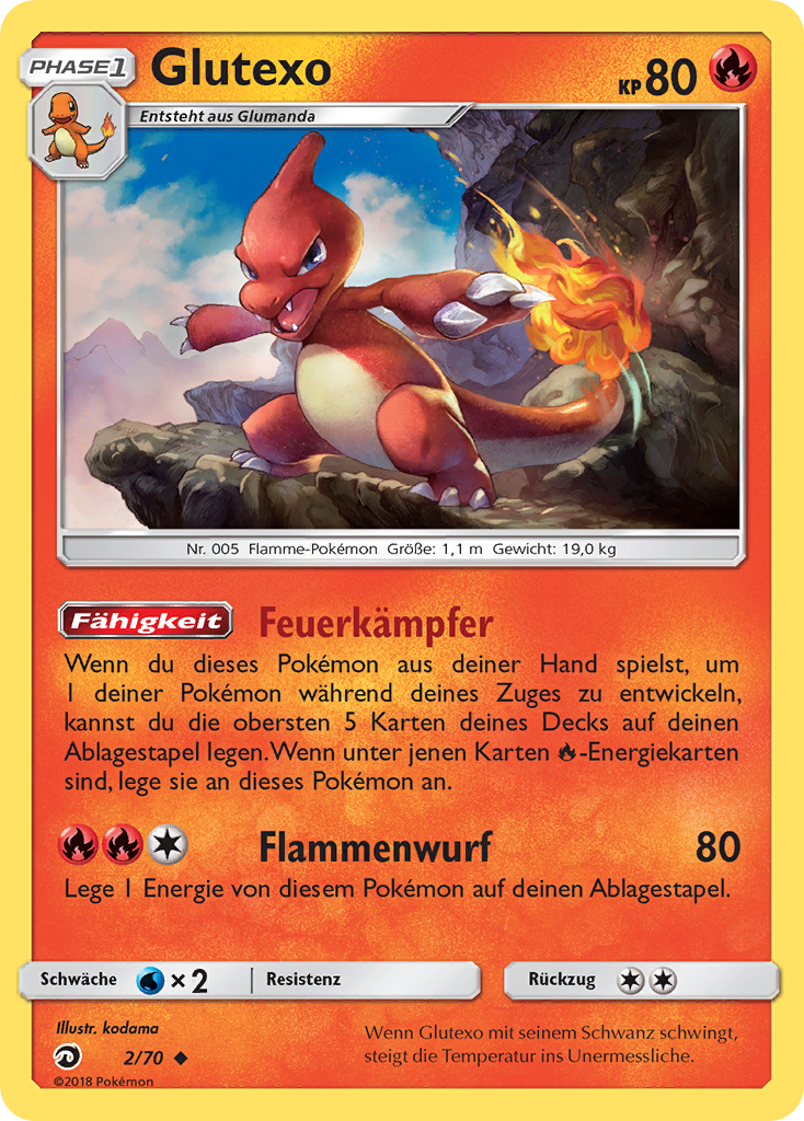 Glutexo 2 — Majestät Der Drachen (German Pokémon TCG card)