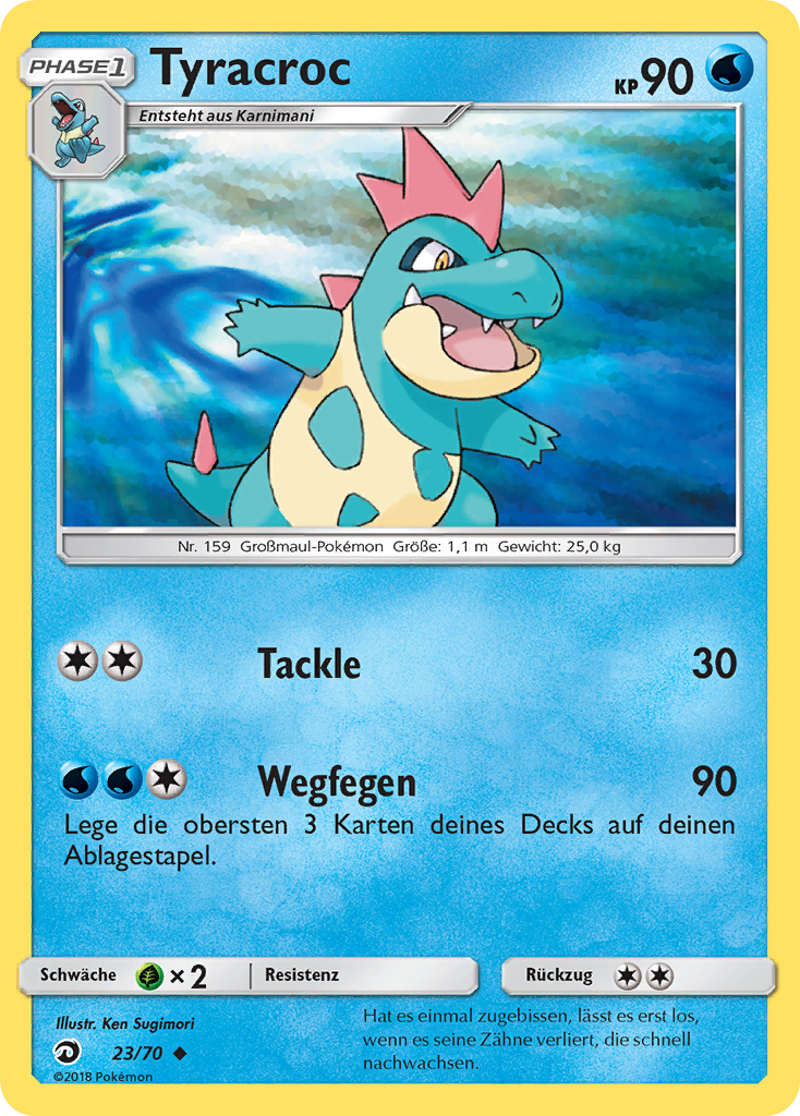 Tyracroc 23 — Majestät Der Drachen (German Pokémon TCG card)