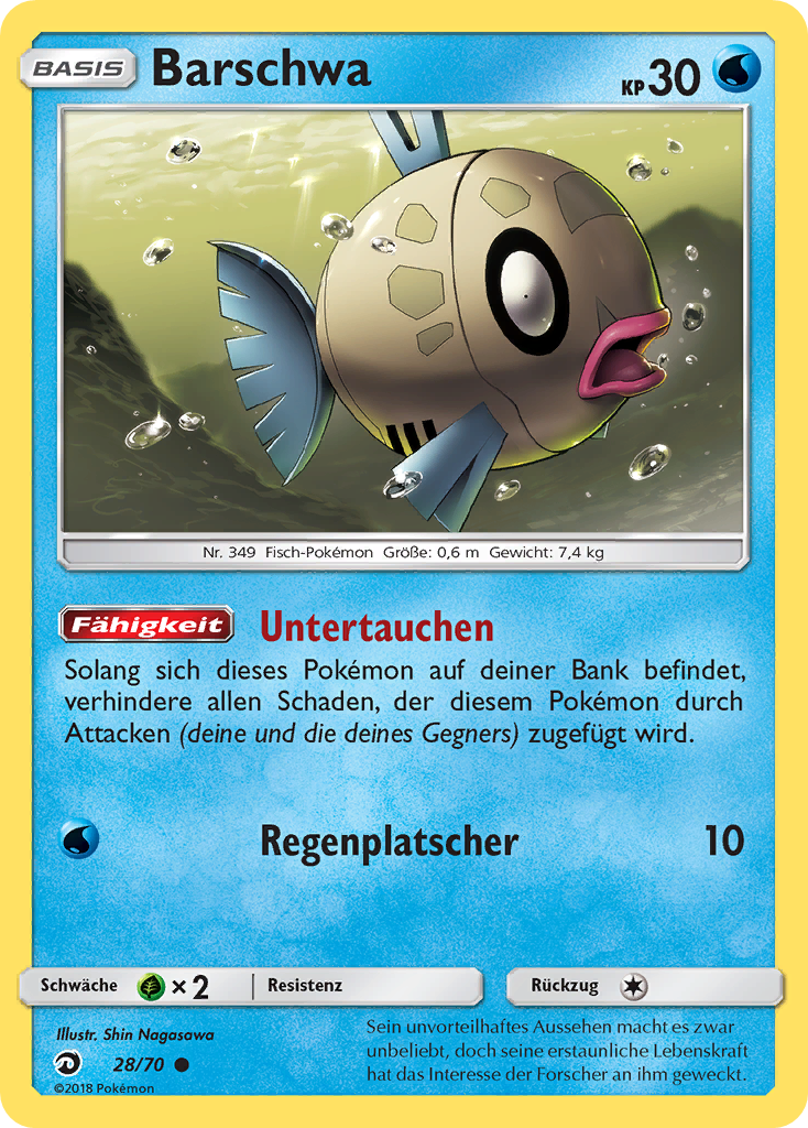 Barschwa 28 — Majestät Der Drachen (German Pokémon TCG card)