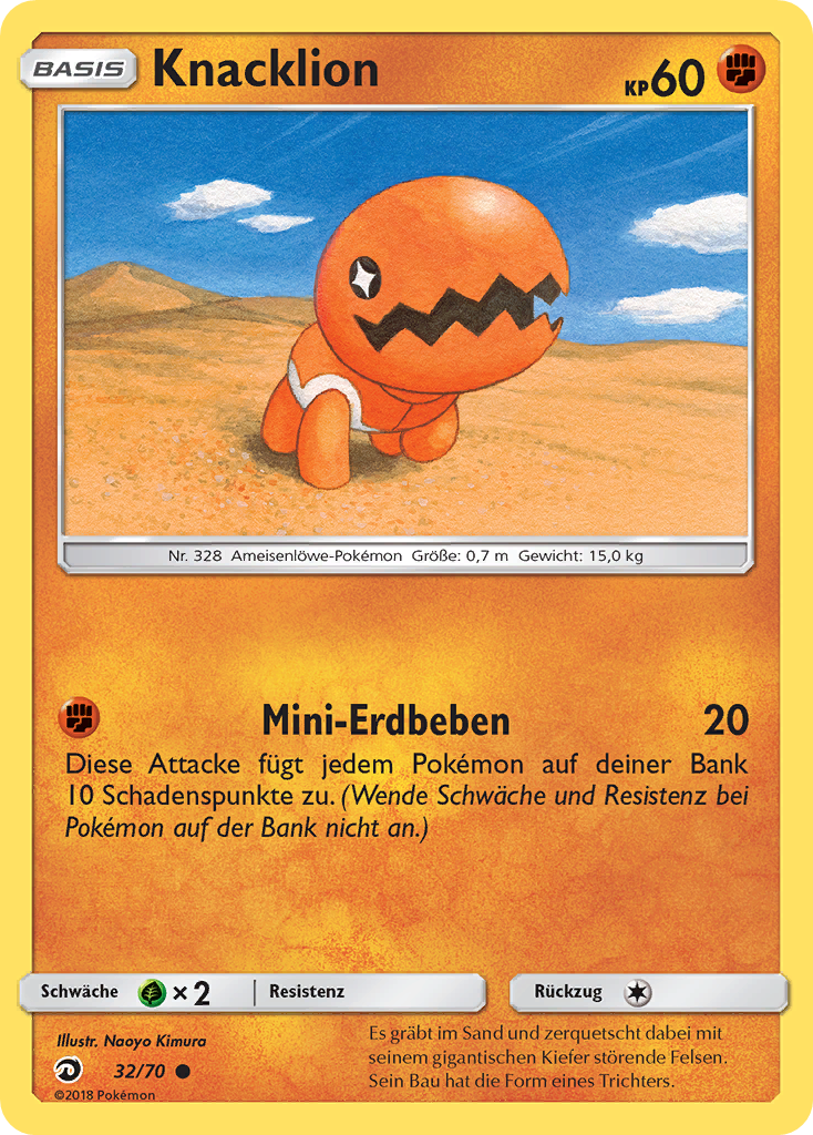 Knacklion 32 — Majestät Der Drachen (German Pokémon TCG card)