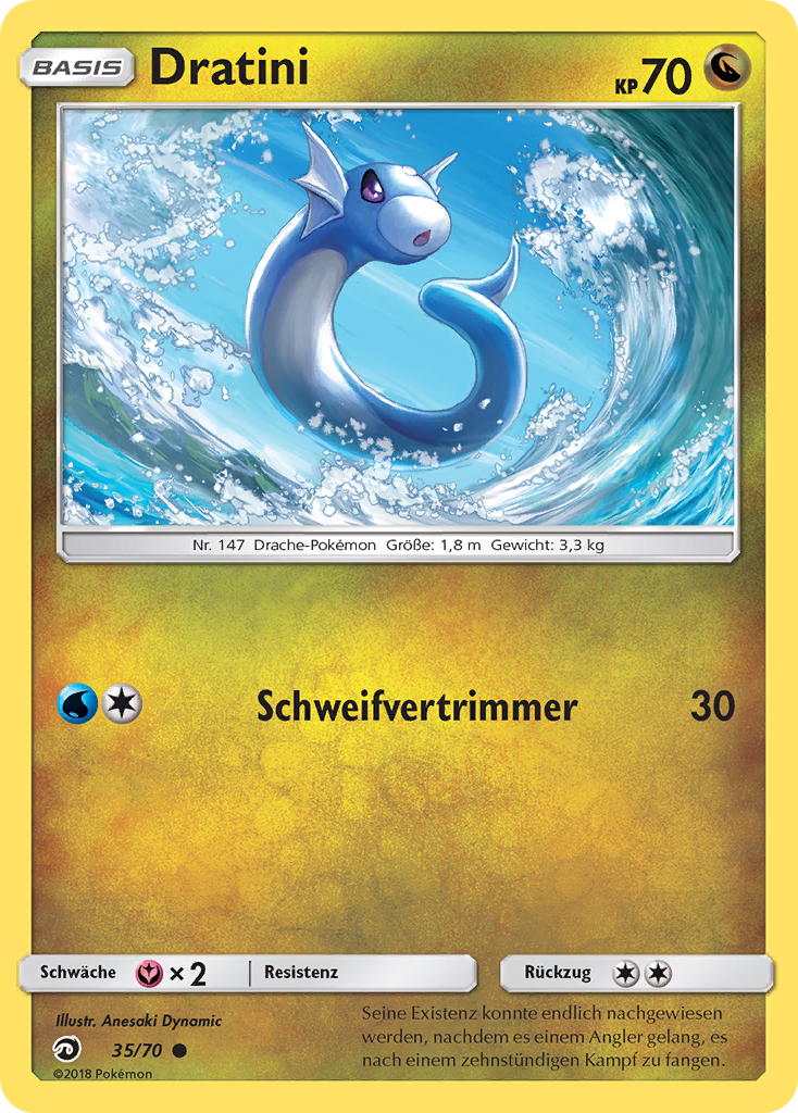 Dratini 35 — Majestät Der Drachen (German Pokémon TCG card)