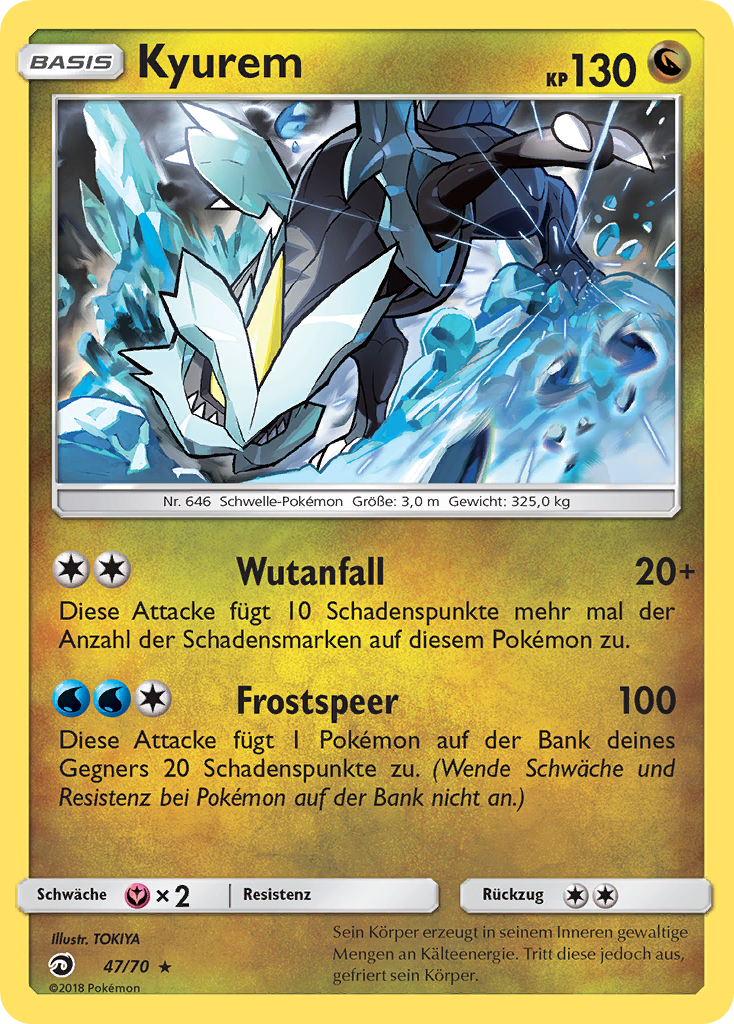 Kyurem 47 — Majestät Der Drachen (German Pokémon TCG card)