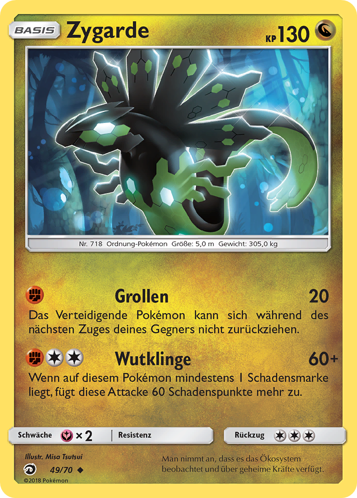 Zygarde 49 — Majestät Der Drachen (German Pokémon TCG card)