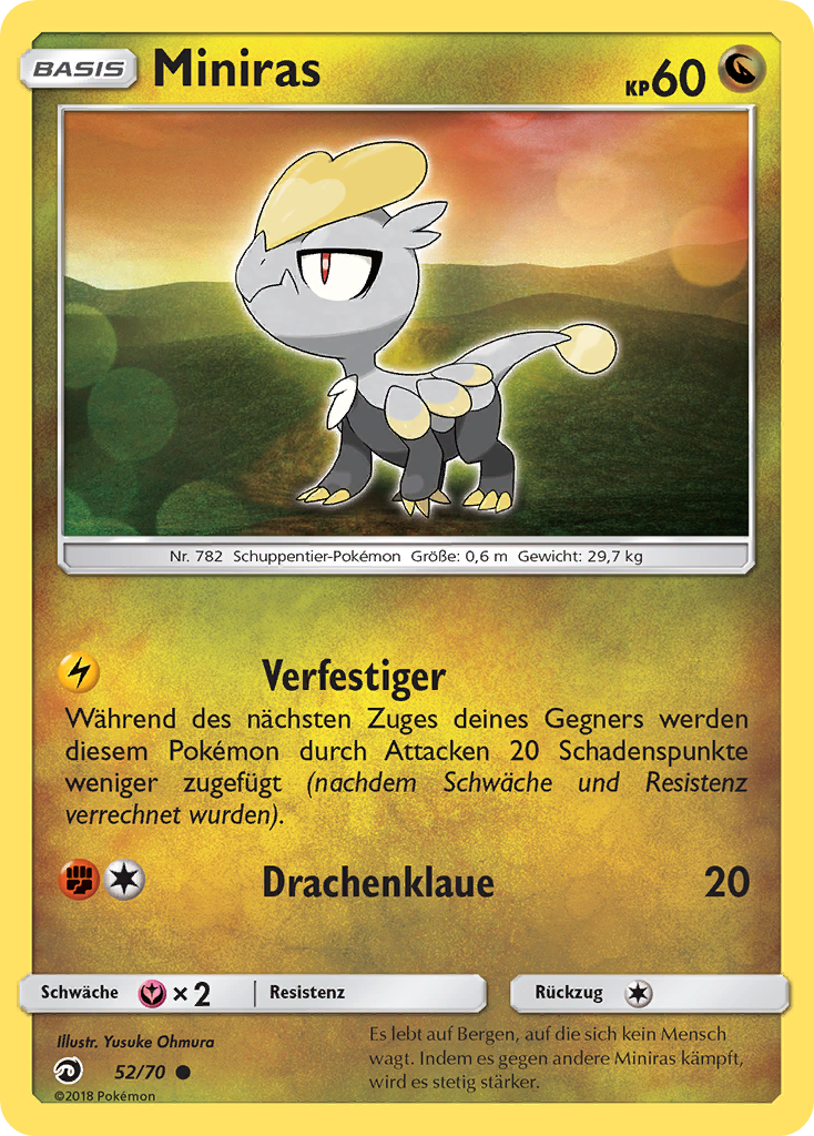 Miniras 52 — Majestät Der Drachen (German Pokémon TCG card)
