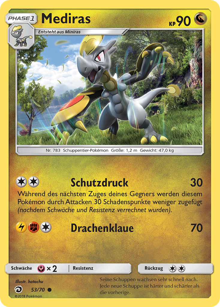 Mediras 53 — Majestät Der Drachen (German Pokémon TCG card)