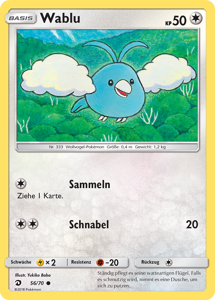 Wablu 56 — Majestät Der Drachen (German Pokémon TCG card)