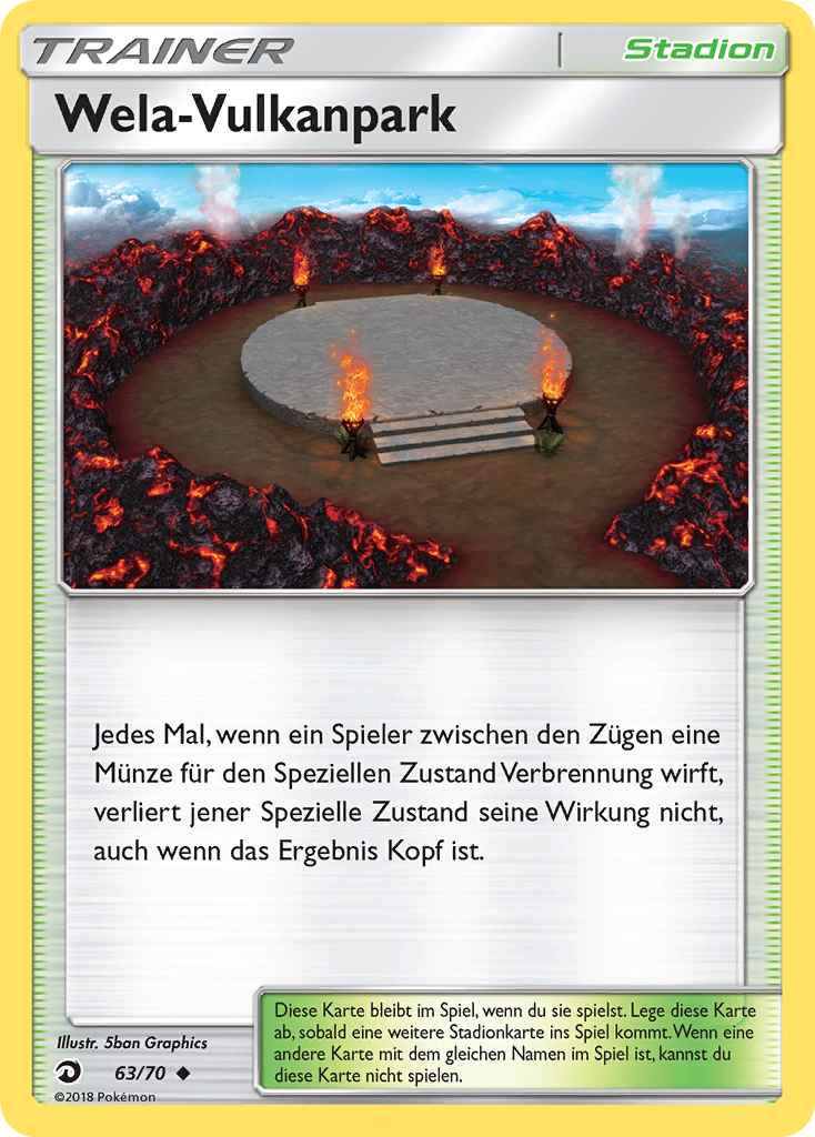 Wela Vulkanpark 63 — Majestät Der Drachen (German Pokémon TCG card)