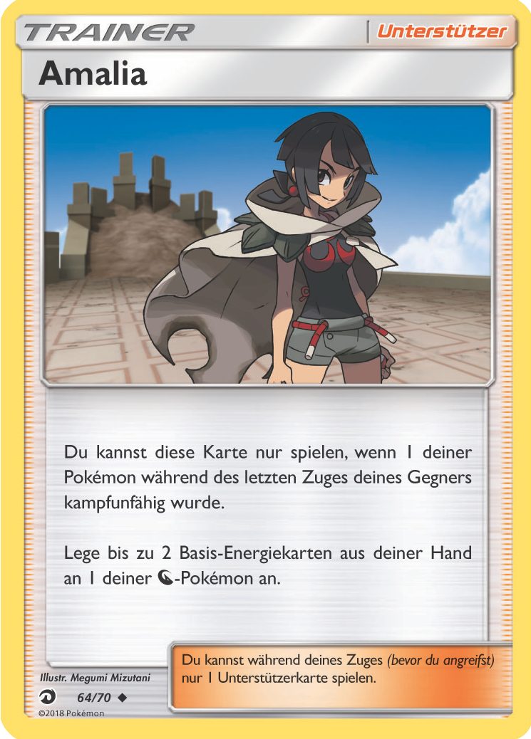 Amalia 70 — Majestät Der Drachen (German Pokémon TCG card)