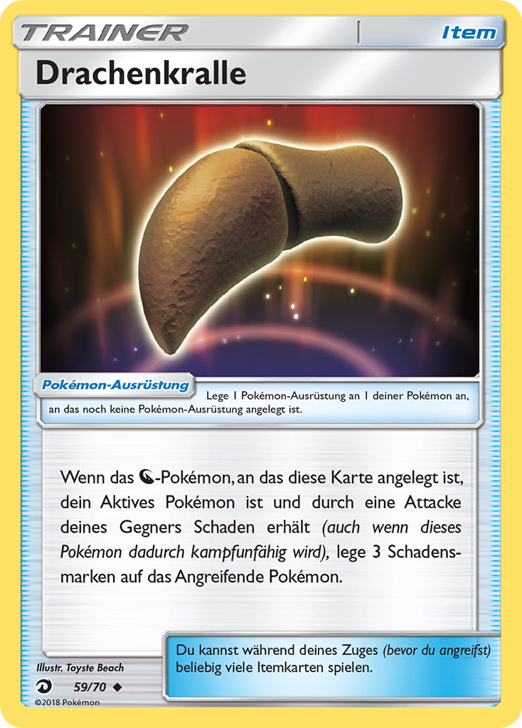 Drachenkralle 75 — Majestät Der Drachen (German Pokémon TCG card)