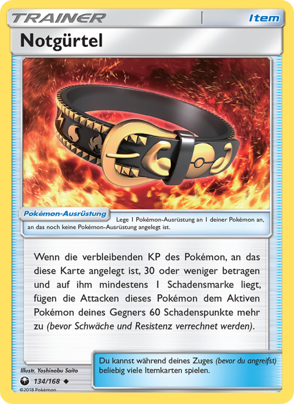 Notgürtel 134 — Sturm Am Firmament (German Pokémon TCG card)