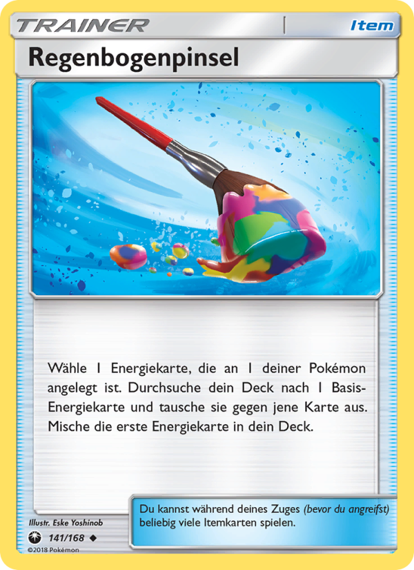 Regenbogenpinsel 141 — Sturm Am Firmament (German Pokémon TCG card)