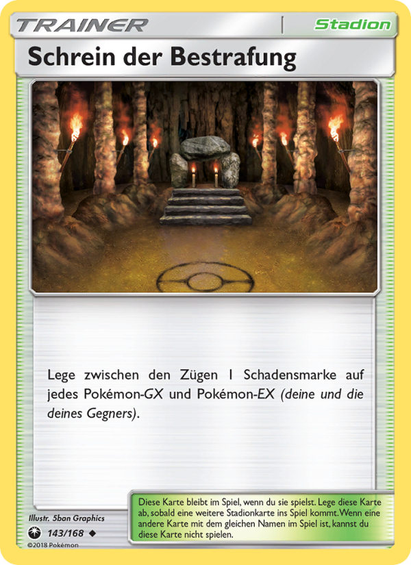 Schrein der Bestrafung 143 — Sturm Am Firmament (German Pokémon TCG card)