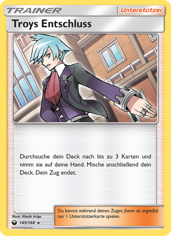 Troys Entschluss 145 — Sturm Am Firmament (German Pokémon TCG card)
