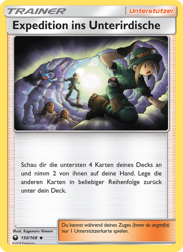 Expedition ins Unterirdische 150 — Sturm Am Firmament (German Pokémon TCG card)