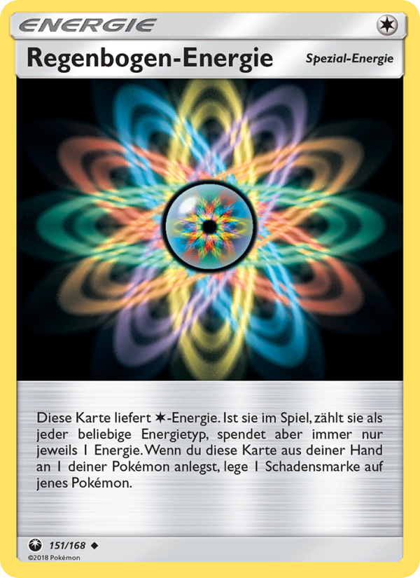 Regenbogen-Energie 151 — Sturm Am Firmament (German Pokémon TCG card)