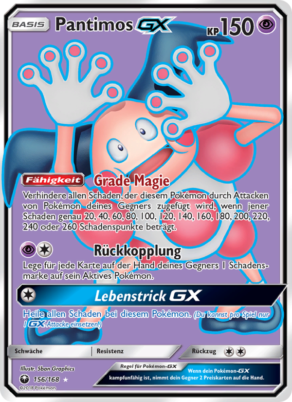 Pantimos GX 156 — Sturm Am Firmament (German Pokémon TCG card)