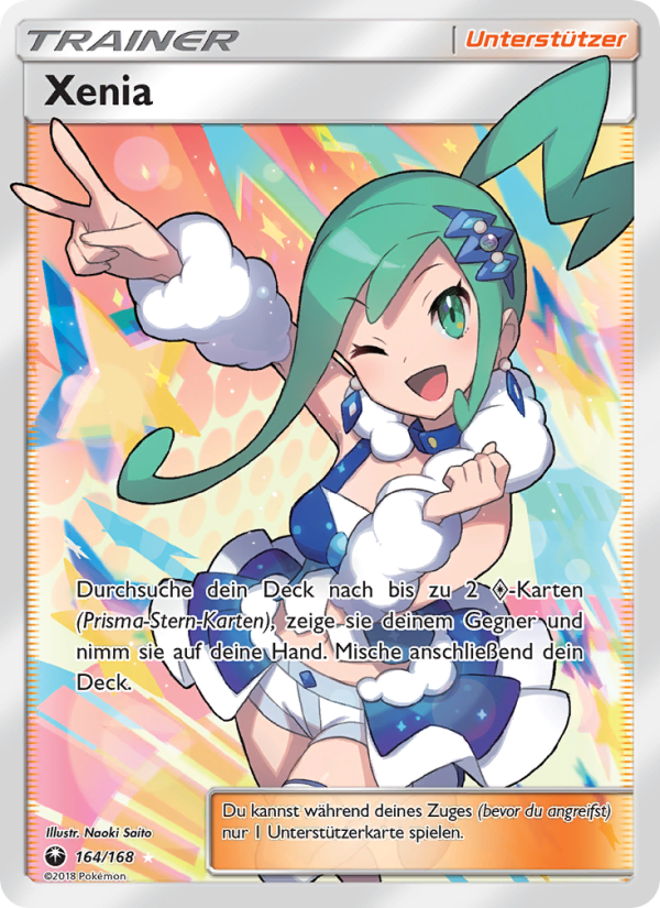 Xenia 164 — Sturm Am Firmament (German Pokémon TCG card)