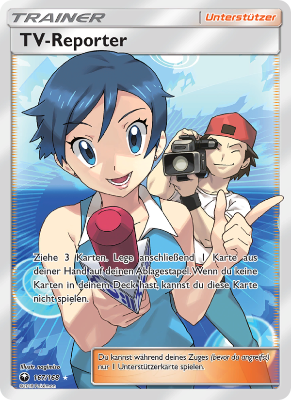 TV-Reporter 167 — Sturm Am Firmament (German Pokémon TCG card)