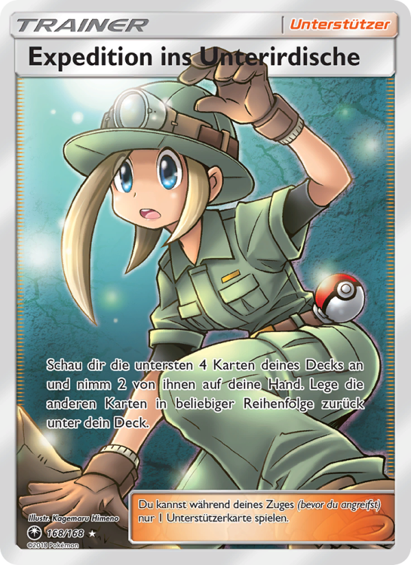 Expedition ins Unterirdische 168 — Sturm Am Firmament (German Pokémon TCG card)