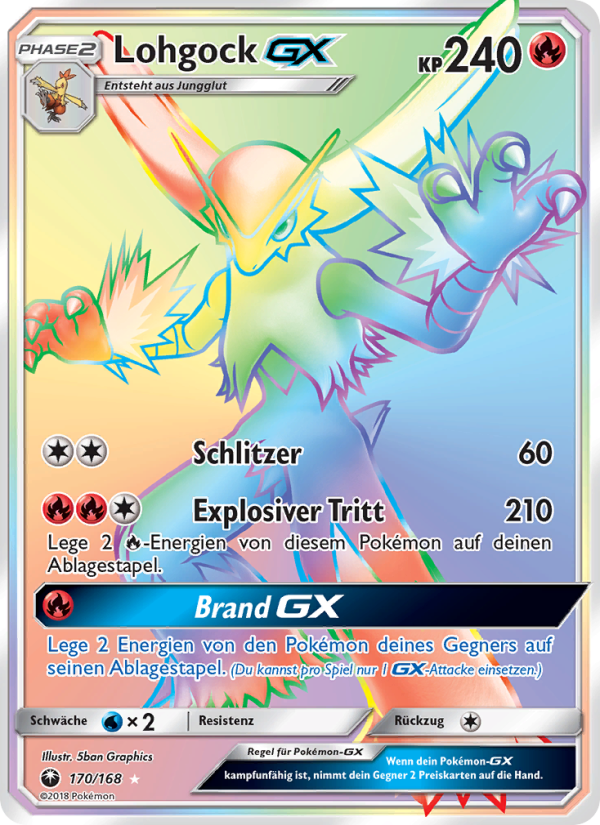 Lohgock GX 170 — Sturm Am Firmament (German Pokémon TCG card)