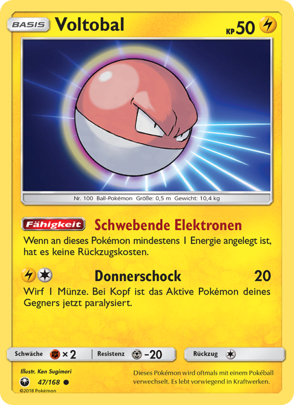 Voltobal 47 — Celestial Storm (German Pokémon TCG card)