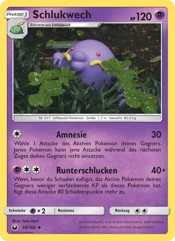 Schlukwech Pokémon TCG cards