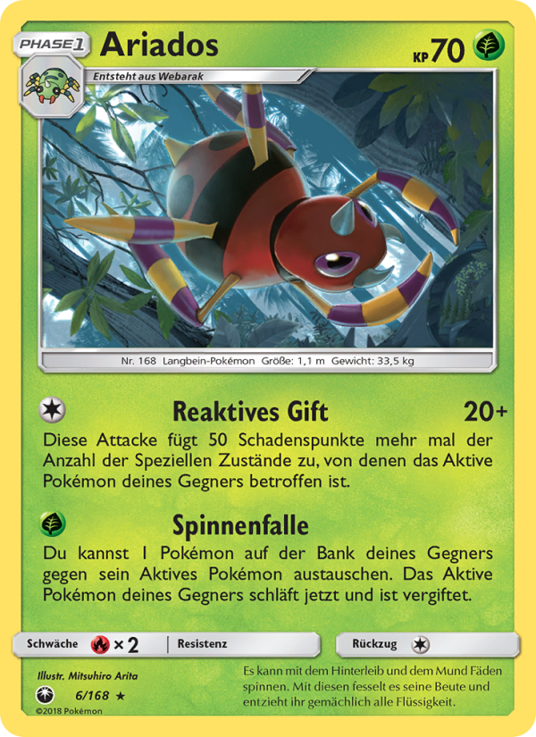 Ariados 6 — Celestial Storm (German Pokémon TCG card)
