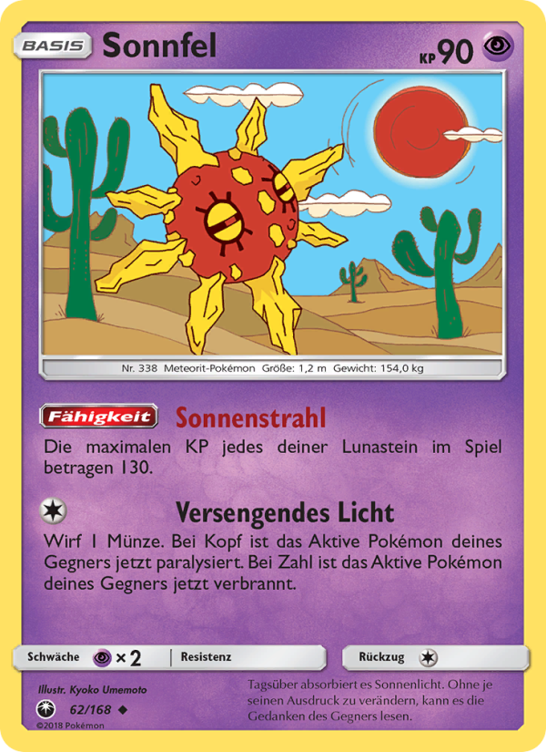 Sonnfel 62 — Celestial Storm (German Pokémon TCG card)