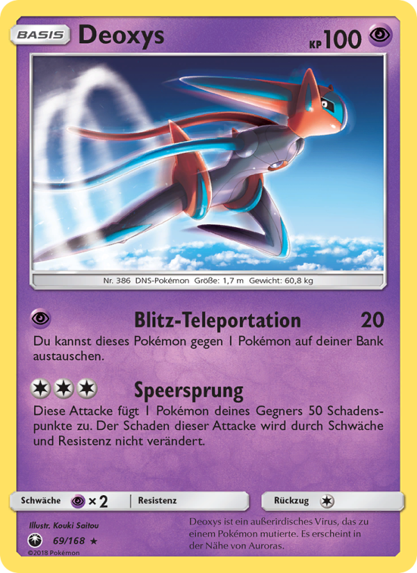 Deoxys 69 — Celestial Storm (German Pokémon TCG card)