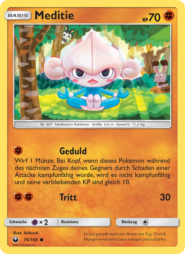 Meditie 76 — Celestial Storm (German Pokémon TCG card)