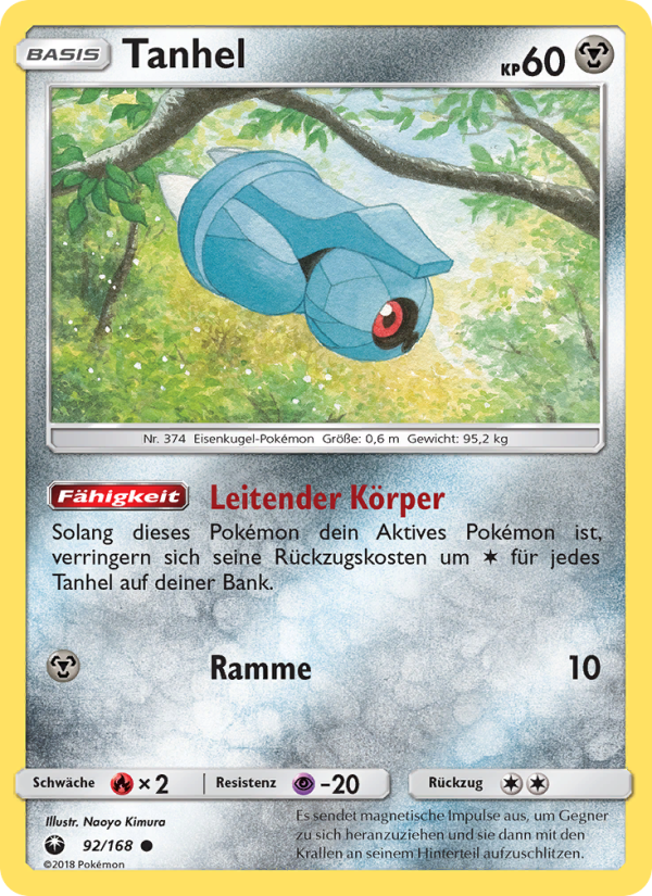 Tanhel 92 — Celestial Storm (German Pokémon TCG card)