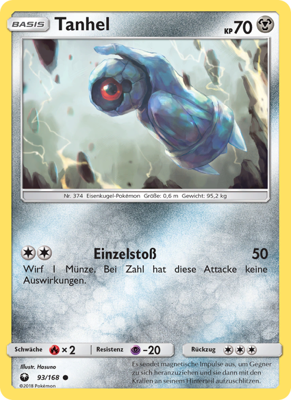 Tanhel 93 — Celestial Storm (German Pokémon TCG card)