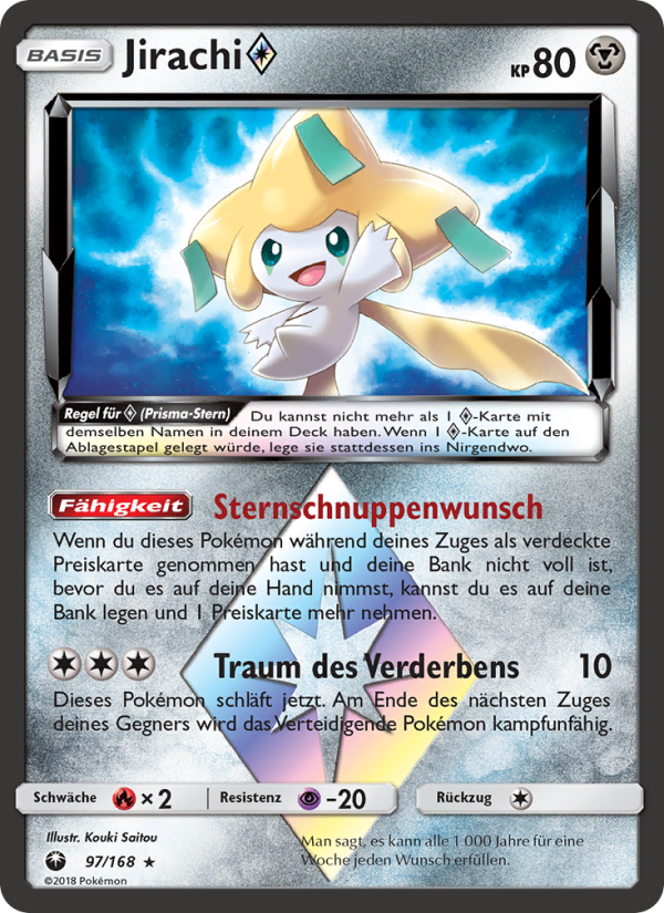 Jirachi ◇ 97 — Celestial Storm (German Pokémon TCG card)