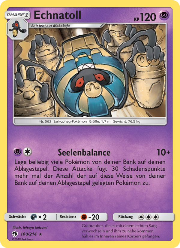 Echnatoll Pokémon TCG cards