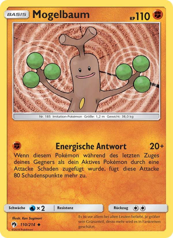 Mogelbaum 110 — Echo des Donners (German Pokémon TCG card)
