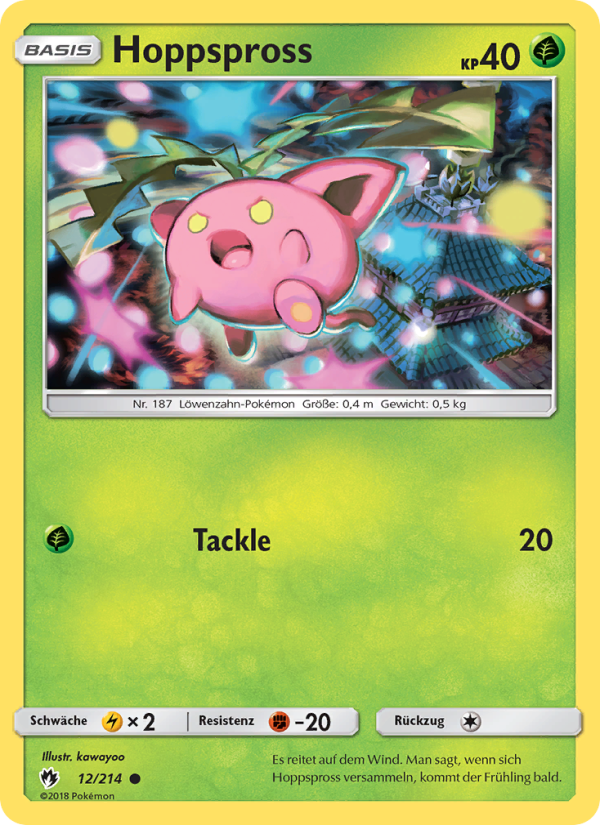 Hoppspross 12 — Lost Thunder (German Pokémon TCG card)